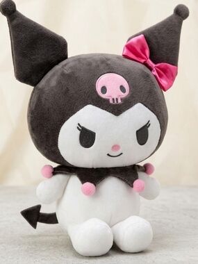 SANRIO KUROMI, Jellybeet Cute Plush Toy with Pink Accents And Tail NWOT